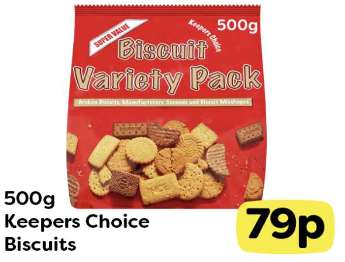Keepers Choice Biscuits, Biscuit Variety Pack, 500g