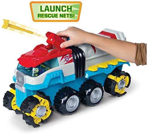 PAW Patrol Dino Rescue Dino Patroller Motorised Team Vehicle with Exclusive Chase and T-Rex Figures £39.99 @ Amazon