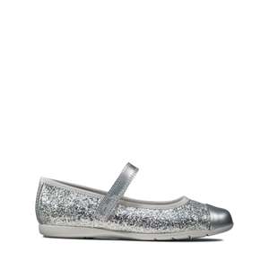 Girls Dance Tap Shoes in F Fit - size 7F and 7.5F only, silver / 7F - 9.5F, pink - £5 delivered @ Clarks