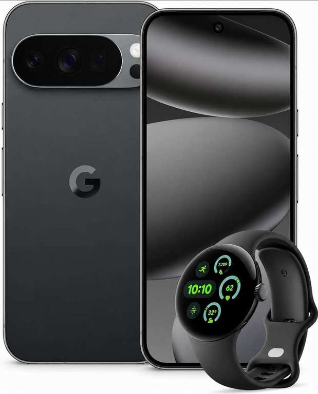 Google Pixel 10 Pro 128GB + 100GB iD Data + Pixel Watch 3 Claim £24.99pm £5 Upfront With Code (24m) + Free Case Sent With Phone