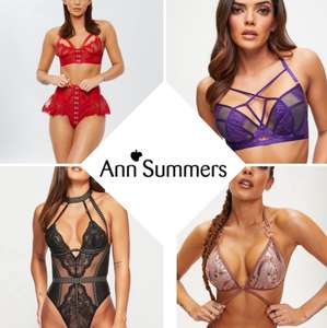 Now Up to 70% Ann Summers Outlet (Lingerie, Sex Toys, Bondage, Swimwear) + free click & collect