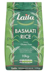 Laila basmati rice 10Kg with clubcard