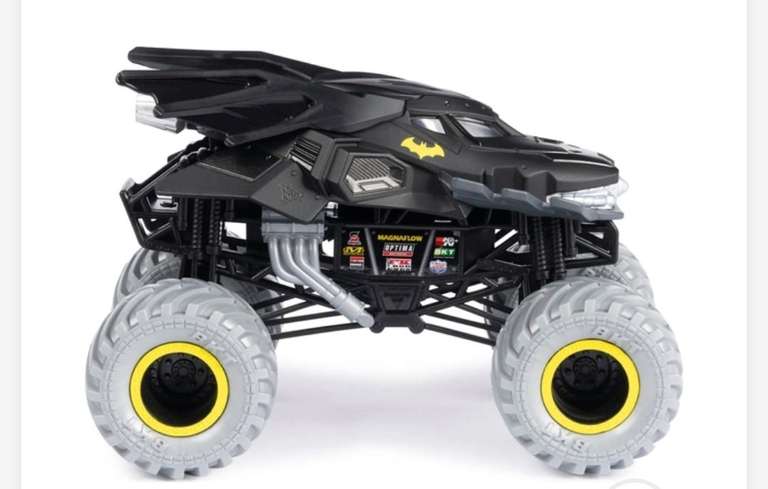 Monster Jam, Official Batman Monster Truck, Collector Die-Cast Vehicle, 1:24 Scale Free click & collect