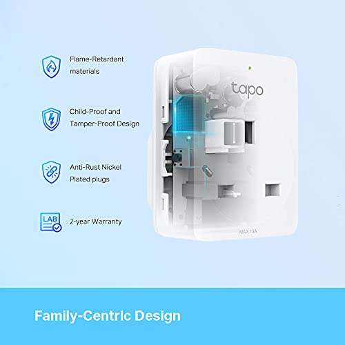 TP-Link Tapo Smart Plug P110 with Energy Monitoring 4 pack