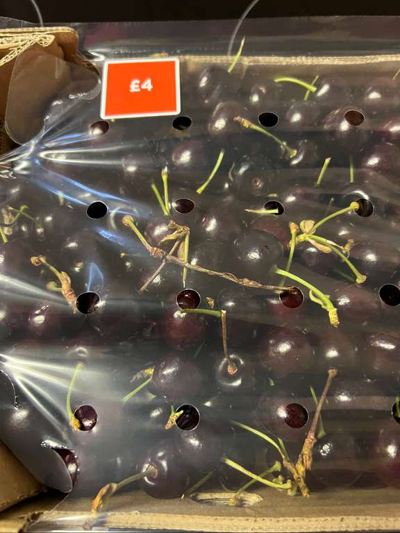 Cherries 1kg £4 found at Asda, Minworth (Birmingham)
