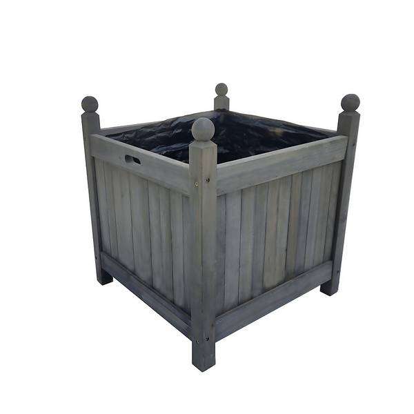 Large 46cm Wooden Planter Grey £17.50 Free Collection @ Homebase