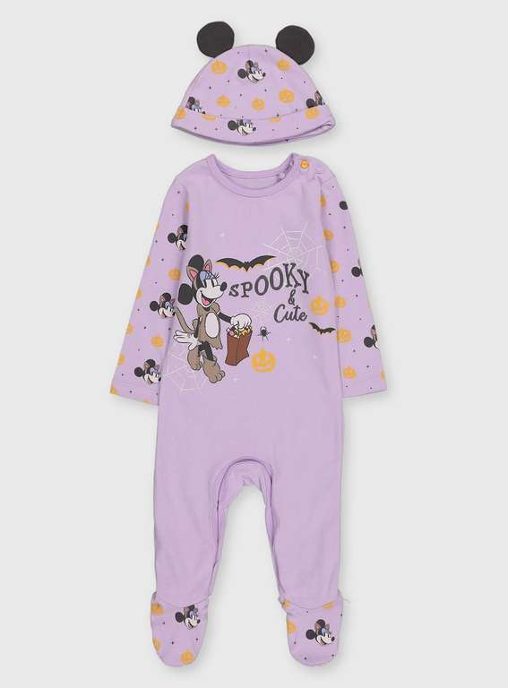 TU Halloween Disney Lilac Sleepsuit & Hat (Limited Sizes / Locations) £2.70 Free Collection @ Argos