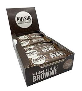 Pulsin - Peanut Choc Chip High Fibre Brownie - 18 x 35g - Value Multipack - £6.75 @ Amazon