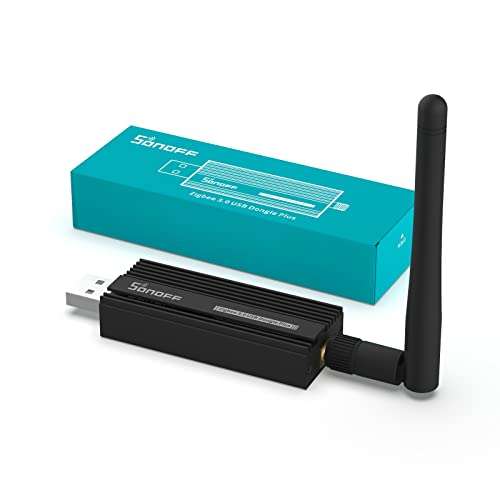 Zigbee 3.0 USB Dongle Plus Gateway with Antenna for Home Assistant, Open HAB - £19.97 With Voucher, Dispatched By Amazon & Sold By Sonoff