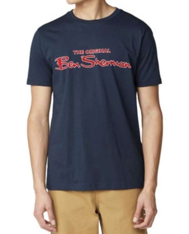 Red Flocked Signature Logo Sweatshirt, Ben Sherman
