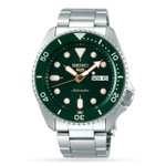 Seiko 5 Sports Green Men's Watch on Stainless Steel Bracelet model SRPD63K1 w/code