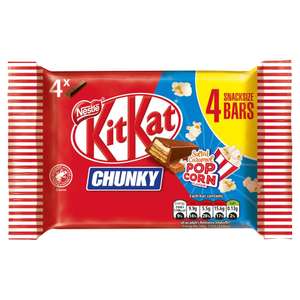 Kit Kat Chunky Salted Caramel Popcorn 4 bar pack 50p in store at B&M Stevenage