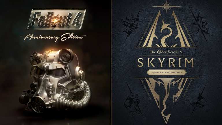 The Elder Scrolls V: Skyrim Anniversary Edition + Fallout 4: Anniversary Edition Bundle - Switch 2 Game