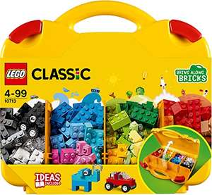10713 Classic Creative Suitcase, Toy Storage Case With Fun Colourful Building Bricks