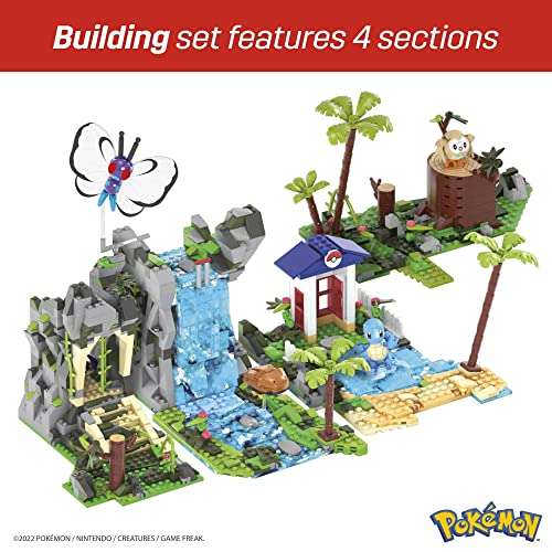 MEGA Pokémon Action Figure Building Toys for Kids, Jungle Voyage with 1362 Pieces, 4 Poseable Characters £37.59 @ Amazon