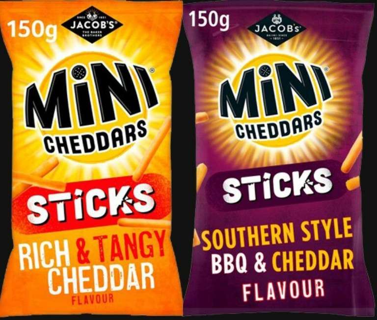 150g Mini Cheddar Sticks Mix - Any 2 For £1 @ Farmfoods