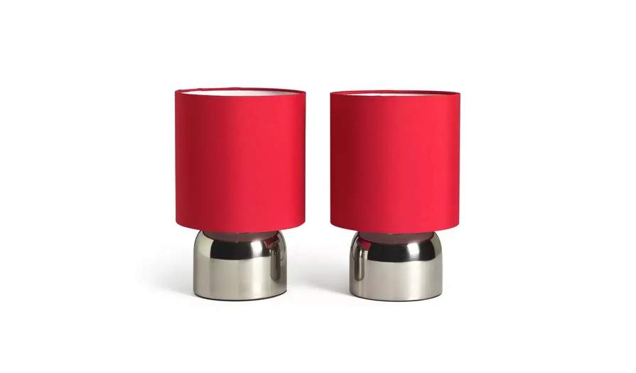 Pair Of Touch Table Lamps Chrome And, Touch Table Lamps Argos