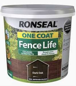 Ronseal One Coat Timbercare 9 Litres Dark Oak instore - £9.99 @ Home Bargains (Wimbledon, London)