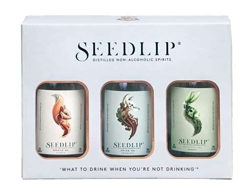 Seedlip Non-Alcoholic Spirit Trio Gift Box, 3 x 20cl - £16 @ Amazon
