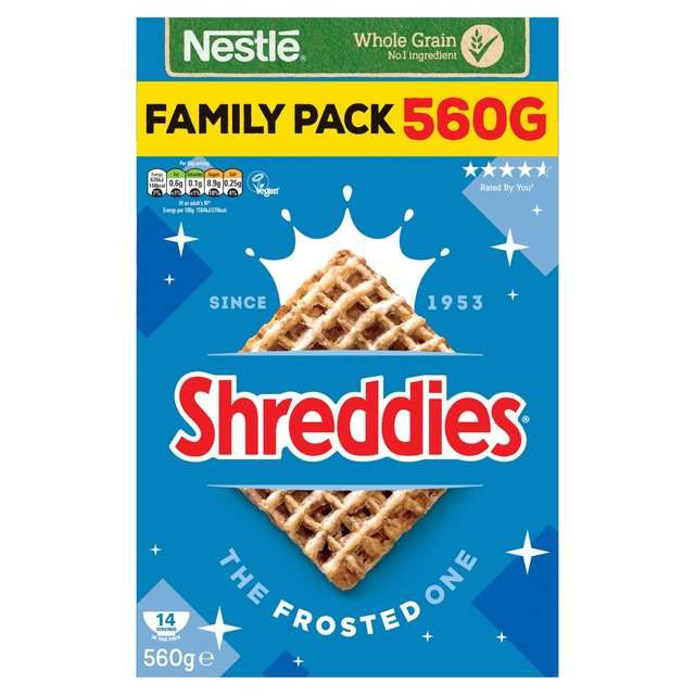 550g Shreddies Coco and Shreddies Frosted - 99p @ Farmfoods County Road, Liverpool