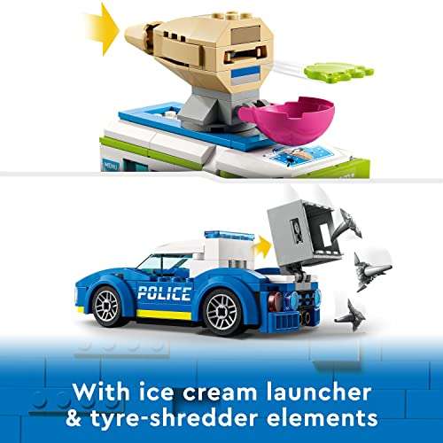 LEGO 60314 City Ice Cream Truck Police Chase Van Car Toy for Kids - £12.49 @ Amazon