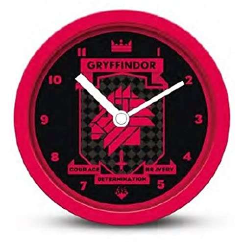 HARRY POTTER Alarm Clock (Gryffindor Modernist) 12cm Diameter - Official Merchandise £2.72 @ Amazon