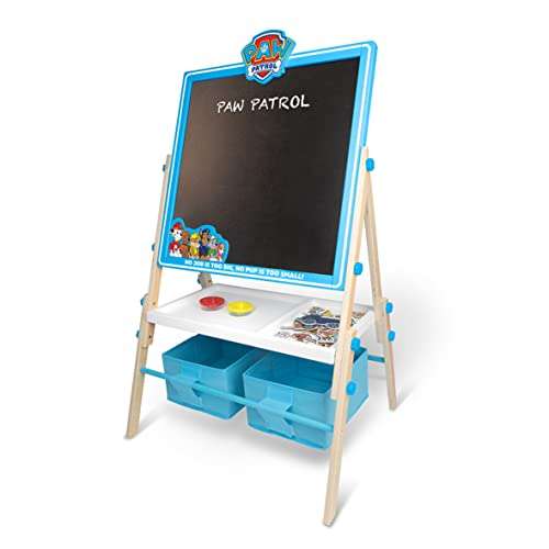 Paw Patrol 128C Wooden Easel, including a chalkboard and a magnetic board, Age 3+ Years, (low stock) £30 @ Amazon