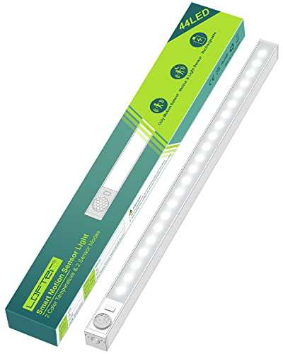 Motion Sensor Lights Indoor, 2022 New Rechargeable LED Wardrobe Light Stick-on Anywhere £11.99 sold by Senyalu FB Amazon