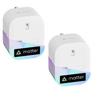 Meross Matter Smart Plug Mini with Energy Monitoring - 2 Pack w/voucher