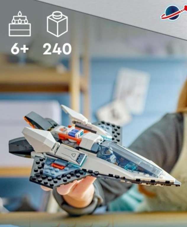 LEGO City Interstellar Spaceship 60430 with drone & mini fig