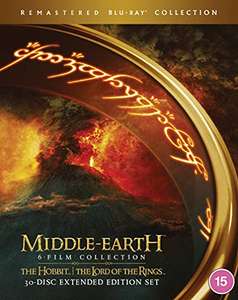 Middle Earth: Six Film Collection Blu-rays - The Hobbit + Lord of the Rings Movies Remastered Extended Editions £52.49 @ Amazon