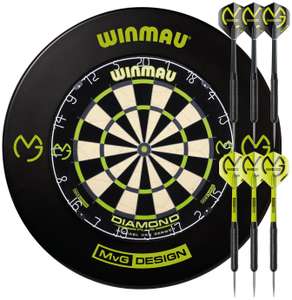 Winmau Michael van Gerwen Dartboard, Surround and Darts Set - Free C&C