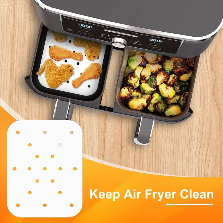 100Pcs Air Fryer Liners for Ninja Foodi Dual Air Fryer £6.88 Dispatches from Amazon Sold by AieveDirect