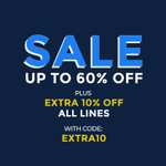 Extra 10% off all sale, using code