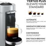 Nespresso Vertuo Plus Coffee Machine by Magimix Silver 11386 Dispatches and Sold by electronic empire