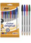 Bic pens Black/Blue/Assorted 10pk Medium Point 1.0 mm £1.43 S&S (Prime student members 10% discount)