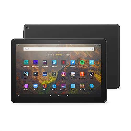 Certified Refurbished Amazon Fire HD 10 tablet 10.1" 1080p HD, 32 GB, Micro SD Slot Up To 1GB With Ads £65.99 (Prime Exclusive) @ Amazon