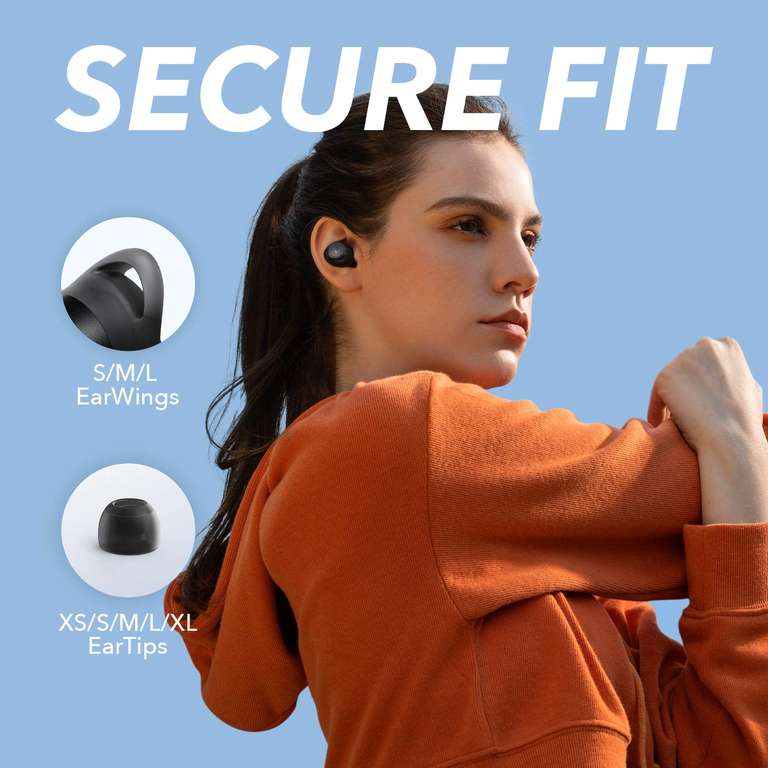 soundcore Wireless Earbuds, A1 Bluetooth Earbuds, 35H Playtime, Wireless Charging, USB-C Fast Charge - Sold by AnkerDirect UK FBA