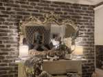 Ormolu Ornate Wall Mirror, Silver 85x117cm - Free Click & Collect