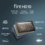Amazon Fire HD 10 tablet | 10.1", 1080p Full HD, 32 GB, Black - with Ads prime only £69.99 @ Amazon