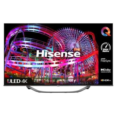 Hisense U7H 55U7HQTUK 55" ULED 4K 120Hz Smart TV, HDMI 2.1 - £474 (With Code) @ eBay / Hughes Electrical