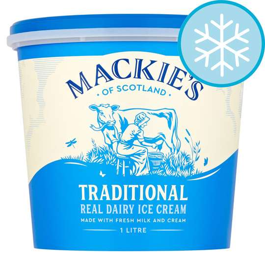 Mackies / Mackie's Traditional Luxury Dairy Ice Cream 1 Litre - Clubcard Price