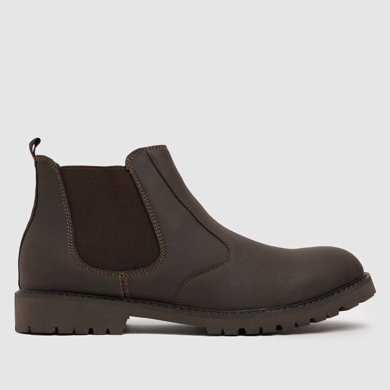 The Schuh Drake PU Cleated Chelsea Boot