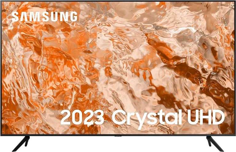 Samsung 2023 75” CU7110 UHD 4K HDR Smart TV, 75 + Free C430 C-Series Soundbar with Subwoofer with codes via APP