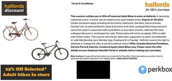 via Discounts for Teachers or PerkBox 