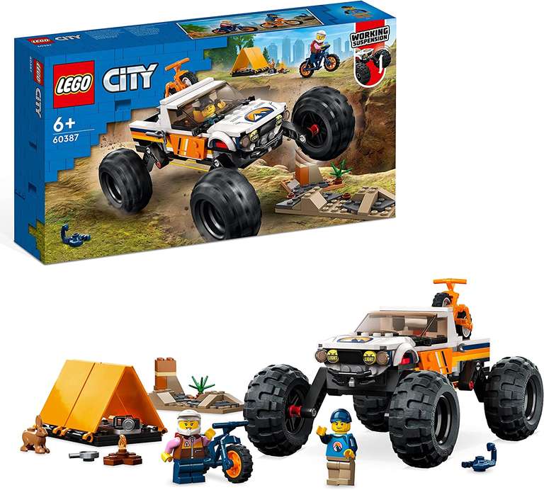 LEGO 60387 City 4x4 Off-Roader Adventures Camping Set - £15 With Voucher @ Amazon