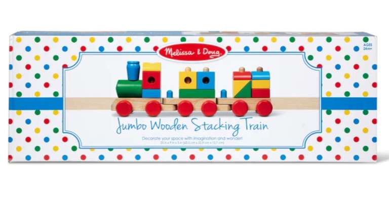 Melissa & Doug 40544 Jumbo Stacking Train Classic £14.91 @ Amazon