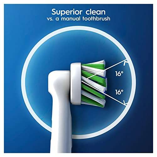Oral-B Cross Action Electric Toothbrush Heads (Pack of 4) - £7.90 (£7.51 With S&S) @ Amazon