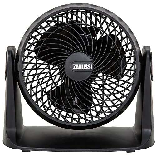 Zanussi ZNVDF0831B 8" High Velocity Freestanding Corded Desk Fan, Wall-Mountable, Black - £17.19 @ Amazon