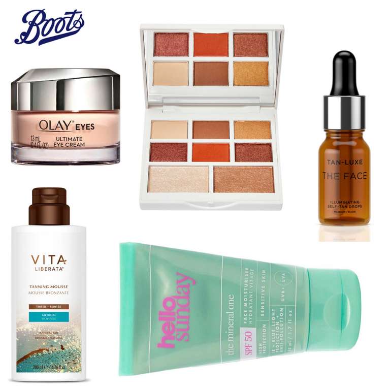 £10 Tuesday - Vita Liberata, Hello Sunday, No7, Eucerin & More + Free Click and collect over £15 (otherwise £1.50) - @ Boots